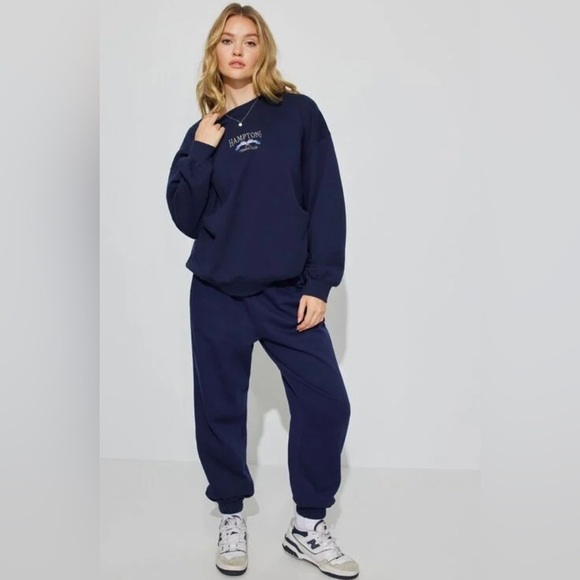 Garage oversized crew neck sweater Hamptons Tennis Club - Picture 2 of 11